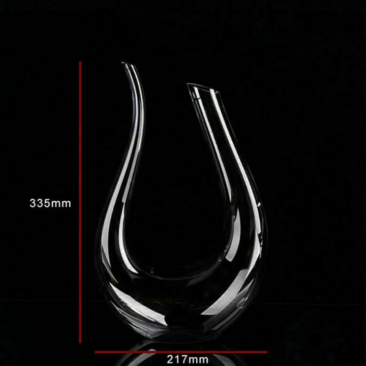 Crystal U-shaped 1500ml Wine Decanter